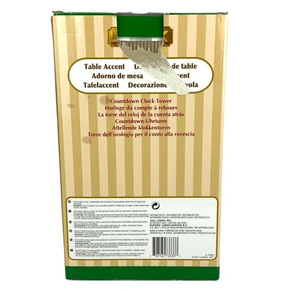 Lemax Countdown Clock Tower Christmas Village Accessory Holiday Decoration 7333 - Picture 9 of 9